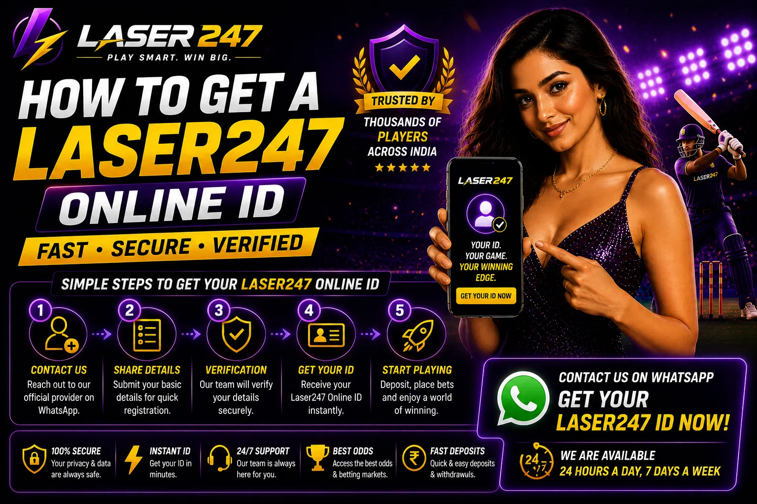 How to Get a Laser247 Online ID